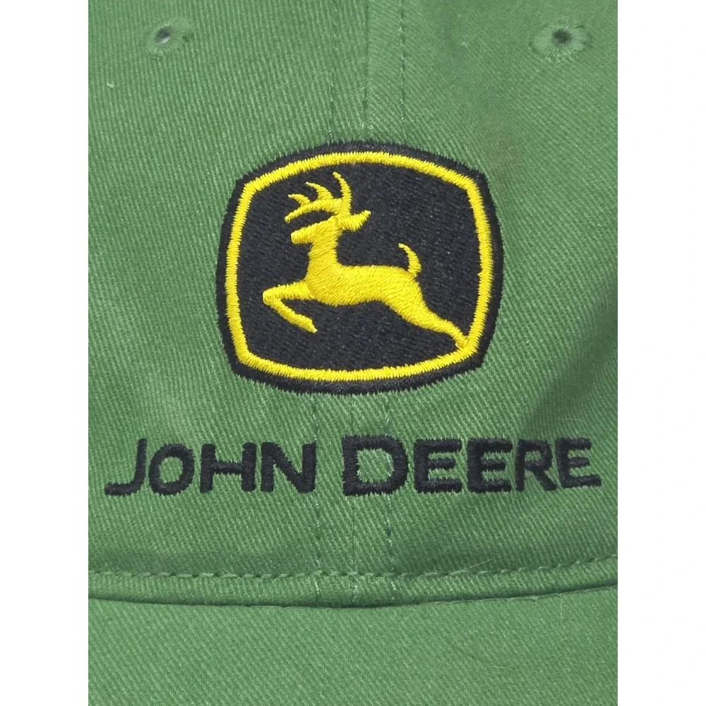 John‎ Deere Authentic Snapback Trucker Hat Cap Toddler EUC Mesh Embroidered Logo